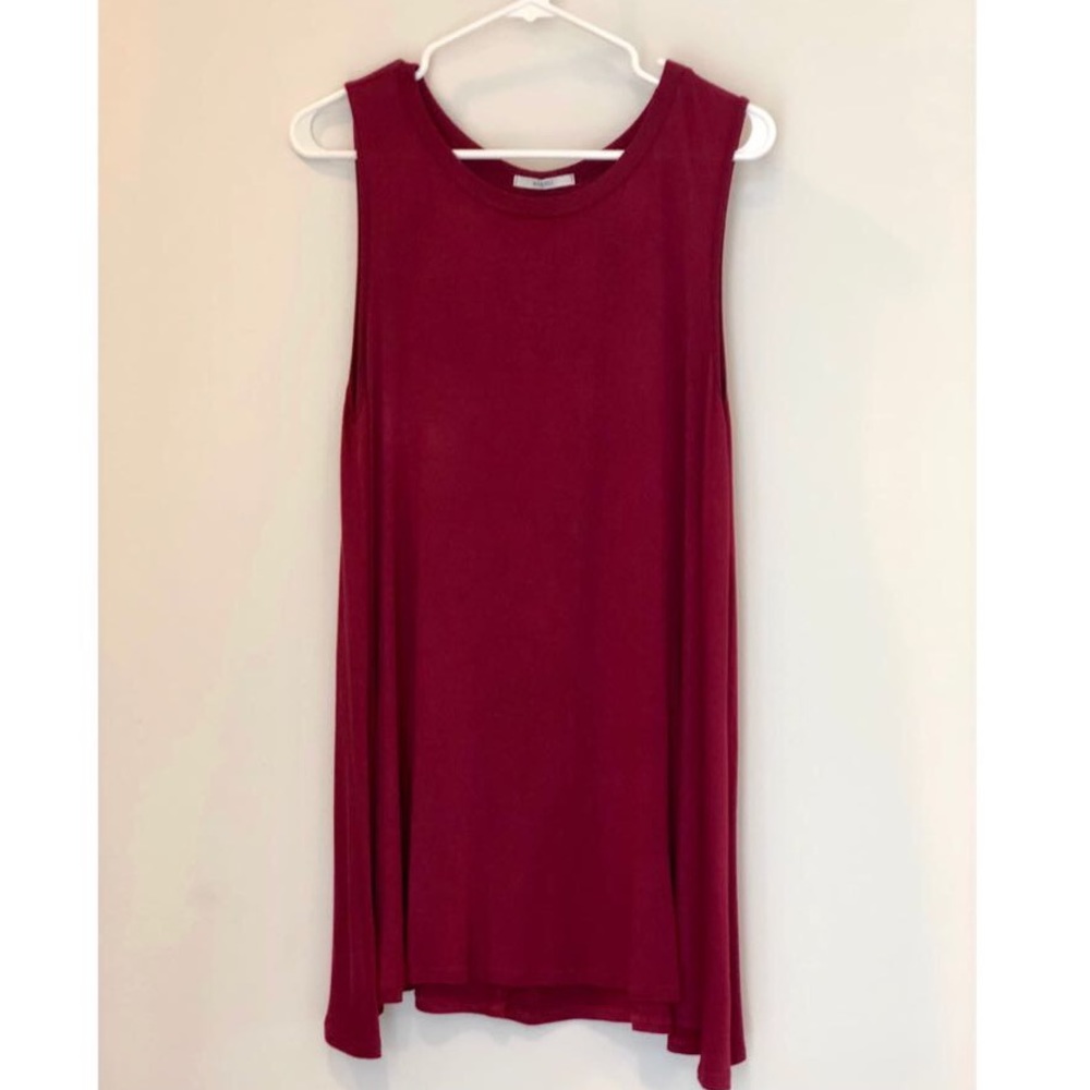 Red tank top dress